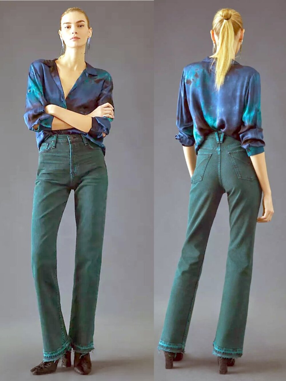 Hudson Faye High Rise Bootcut Overdye Jeans Size 28